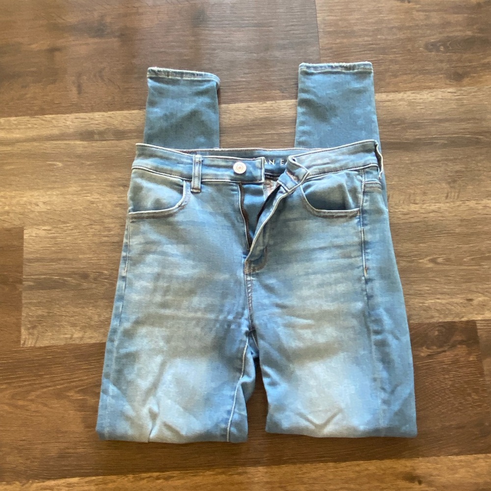 American Eagle Outfitters Light Blue Women's Jeans Overalls